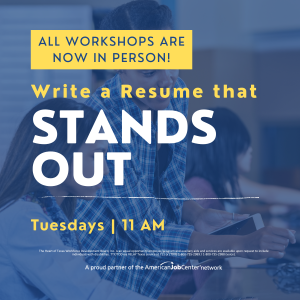 Write a Resume that Stands Out