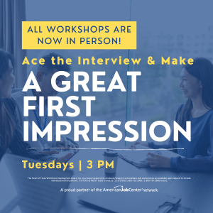 Ace the Interview and make a great first impression.